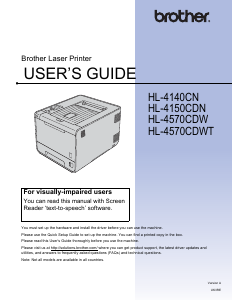 Manual Brother HL-4140CN Printer