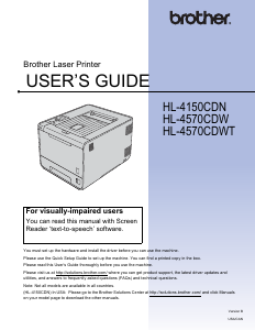 Manual Brother HL-4570CDW Printer