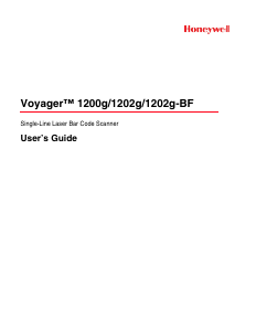 Handleiding Honeywell Voyager 1202g-BF Barcode scanner