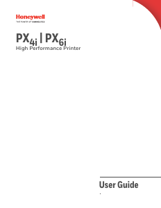 Manual Honeywell PX6i Label Printer