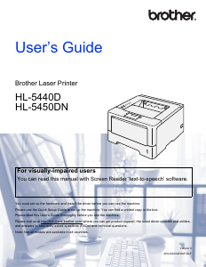 Manual Brother HL-5440D Printer