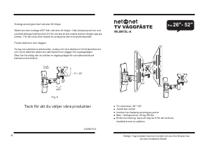 Bruksanvisning NetOnNet WLB972L-A Väggfäste