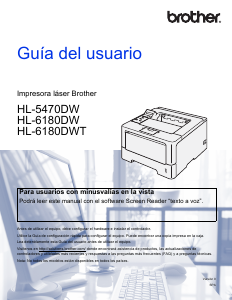 Manual de uso Brother HL-5470DW Impresora