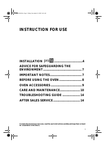 Manual Ignis AKL 909/IX Oven