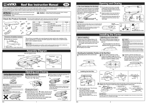 Manual de uso Inno BRA585 Cofre portaequipajes