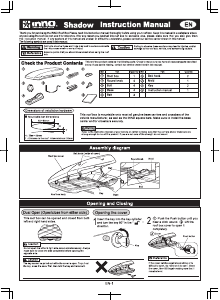 Manual de uso Inno BRA1110 Shadow 15 Cofre portaequipajes