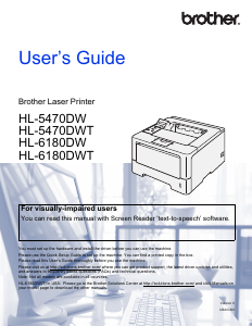 Manual Brother HL-6180DWT Printer