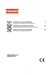 Manual Franke FMW 250 G XS Microwave