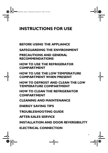 Manual Ignis ARF 207 Refrigerator