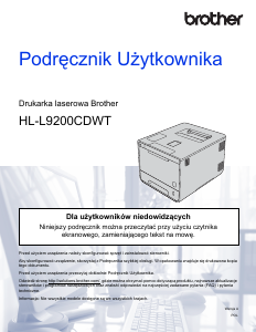 Instrukcja Brother HL-L9200CDWT Drukarka