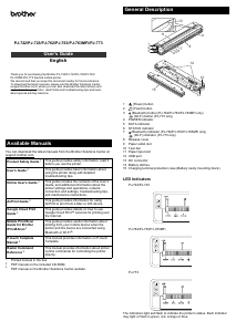 Manual Brother PJ-762 Printer