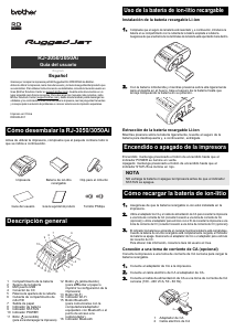 Manual de uso Brother RJ-3050Ai Impresora