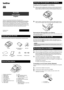 Handleiding Brother RJ-3150 Printer