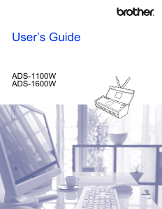 Handleiding Brother ADS-1100W Scanner