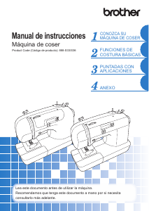 Manual de uso Brother CS10 Máquina de coser