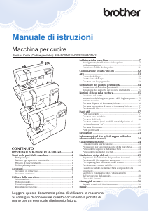 Manuale Brother CX70PEs Macchina per cucire