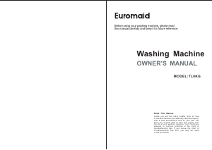 Manual Euromaid TL8KG Washing Machine