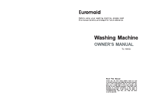 Handleiding Euromaid TL10KG Wasmachine