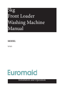 Manual Euromaid WM5 Washing Machine