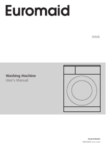 Manual Euromaid WM8 Washing Machine