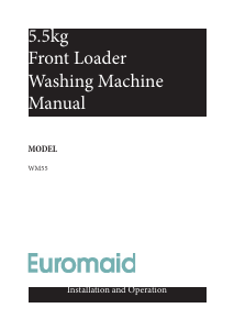 Manual Euromaid WM55 Washing Machine