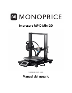 Manual de uso Monoprice MP10 Mini Impresora 3D