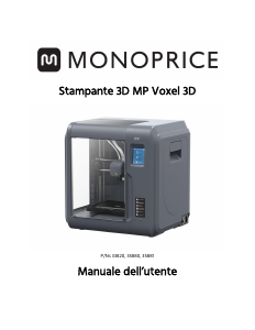 Manuale Monoprice MP Voxel Stampante 3D