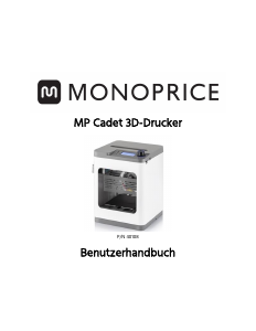 Bedienungsanleitung Monoprice Cadet 3D-Drucker