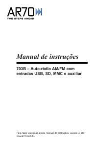 Manual AR70 703B Auto-rádio
