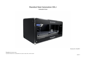 Manuale Sharebot Next Generation XXL+ Stampante 3D