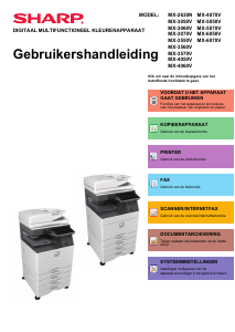 Handleiding Sharp MX-5060V Multifunctional printer