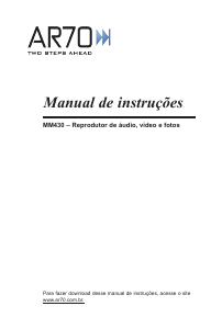 Manual AR70 MM430 Auto-rádio