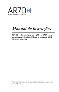 Manual AR70 MP130 Auto-rádio