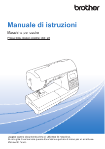 Manuale Brother Innov-is F400 Macchina per cucire