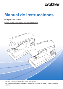 Manual de uso Brother Innov-is F410 Máquina de coser