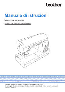 Manuale Brother Innov-is NV1040SE Macchina per cucire