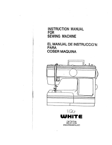 Manual de uso White W1126 Máquina de coser