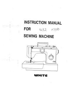 Handleiding White W1632 Naaimachine