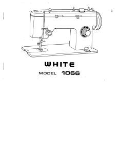 Manual White W1066 Sewing Machine
