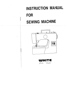 Handleiding White W1515 Naaimachine