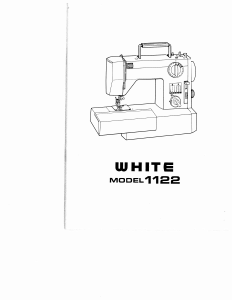 Manual White W1122 Sewing Machine