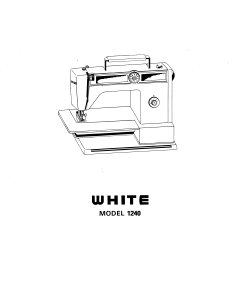 Manual White W1240 Sewing Machine