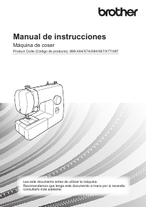 Manual de uso Brother J17s Máquina de coser