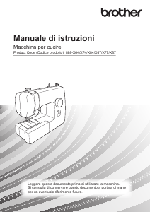 Manuale Brother J17s Macchina per cucire