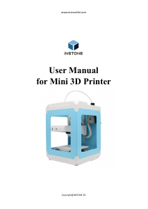 Handleiding iNSTONE Mini 3D Printer