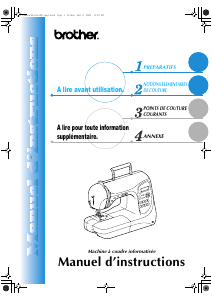 Mode d’emploi Brother NX-600 Machine à coudre