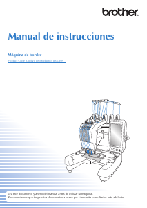Manual de uso Brother PR655 Máquina de coser