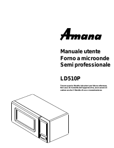 Manuale Amana LD510P Microonde