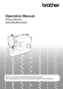 Manual Brother RL417 Sewing Machine