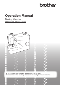 Manual Brother RL425 Sewing Machine
